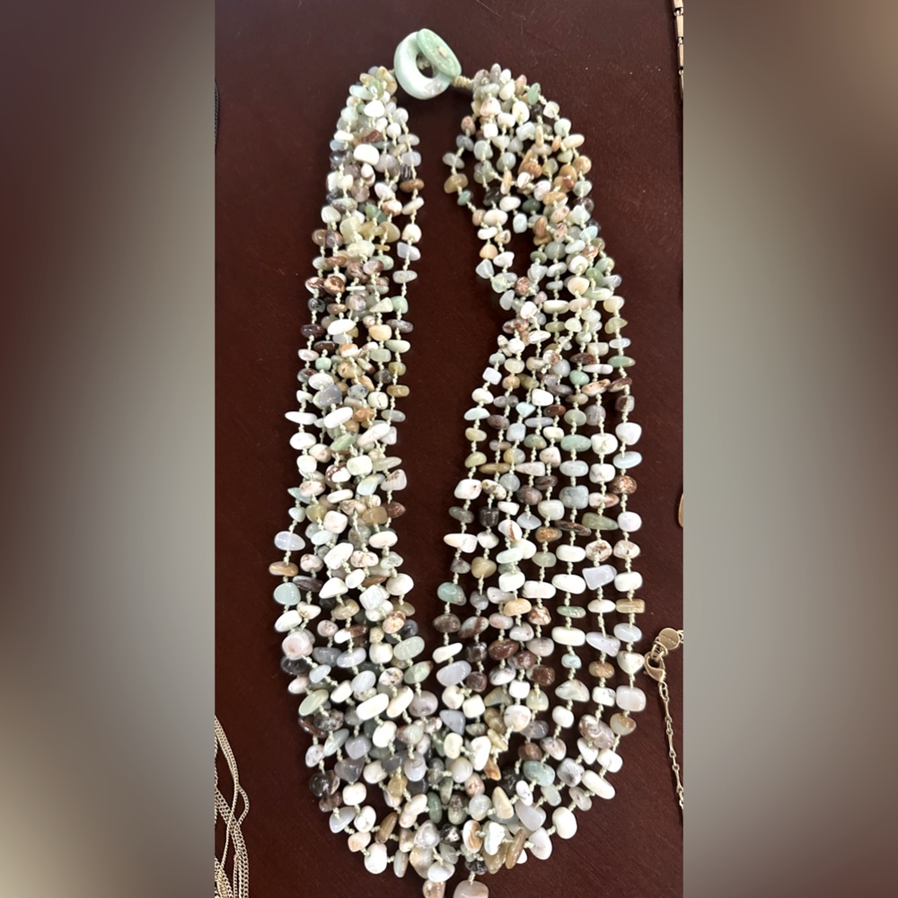 8 strand bead necklace